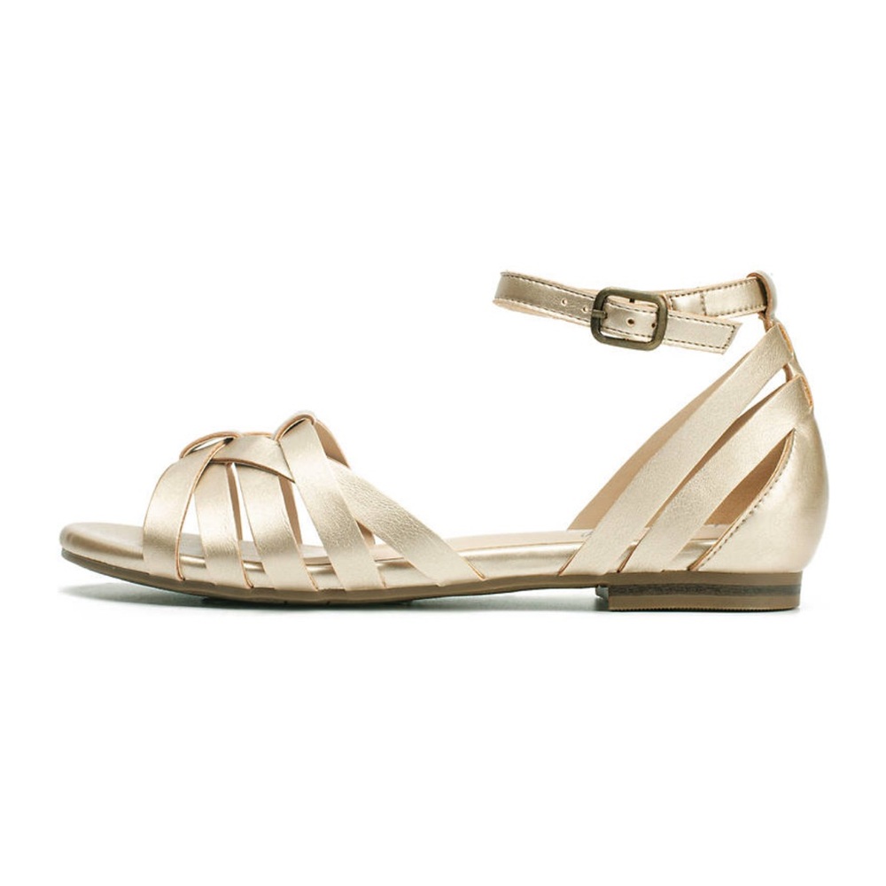 Wonderly Huarache Sandals women’s 7 Gold NWT